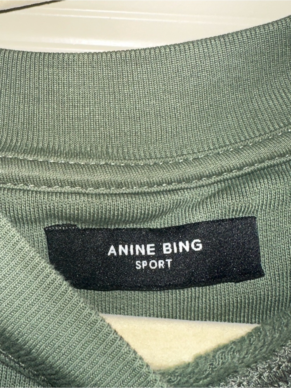 Anine Bing Olive Green 'Anine Bing Sport' Pullover Sweatshirt - Picture 5 of 5